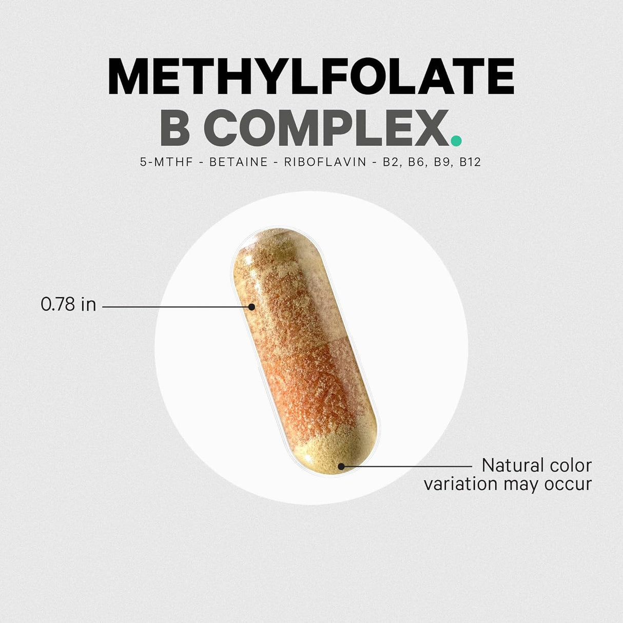 Suplemento Codeage Methylfolate B Complex 5 MTHF 120 Cáp