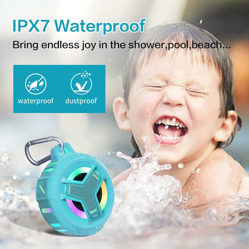 Altavoz Bluetooth impermeable IPX7 con luz RGB para exteriores