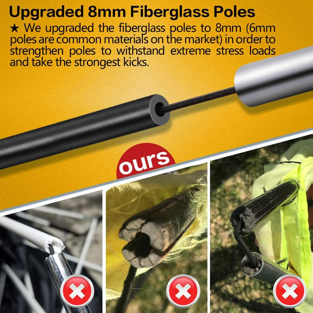 Happy Jump Red de fútbol de portería para patio trasero