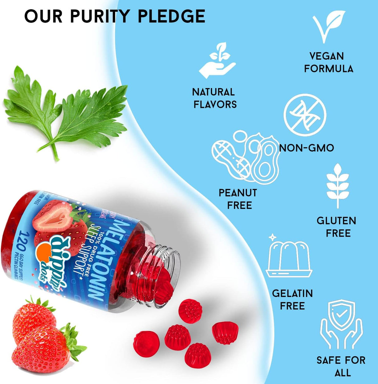 Gomitas de apoyo para dormir de sueño 120 und 2.5 mg