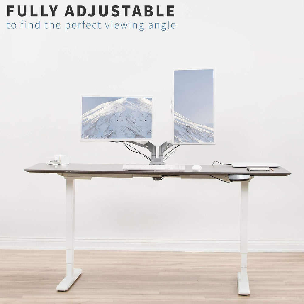 Soporte Doble para Monitores VIVO, Brazo Neumático STAND-V200A