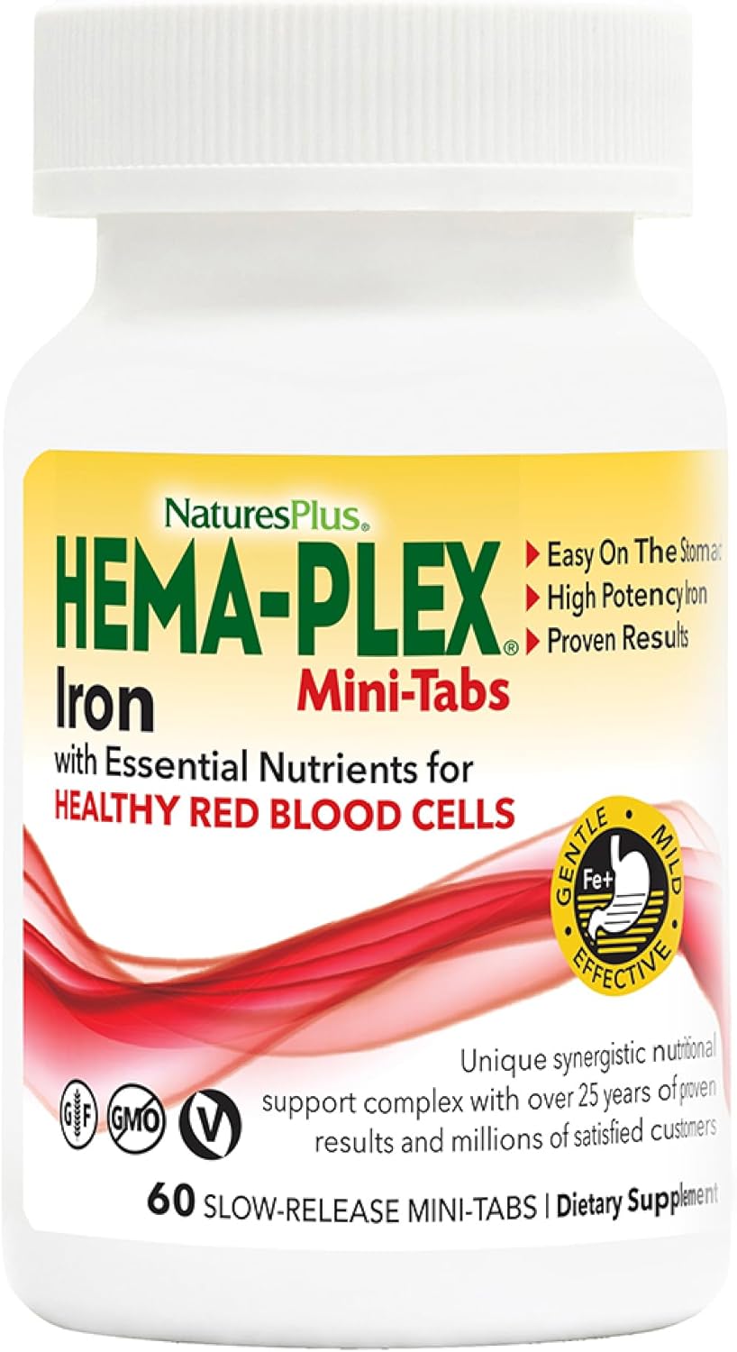 Hema-Plex Hierro 60 mini- comprimidos NaturesPlus