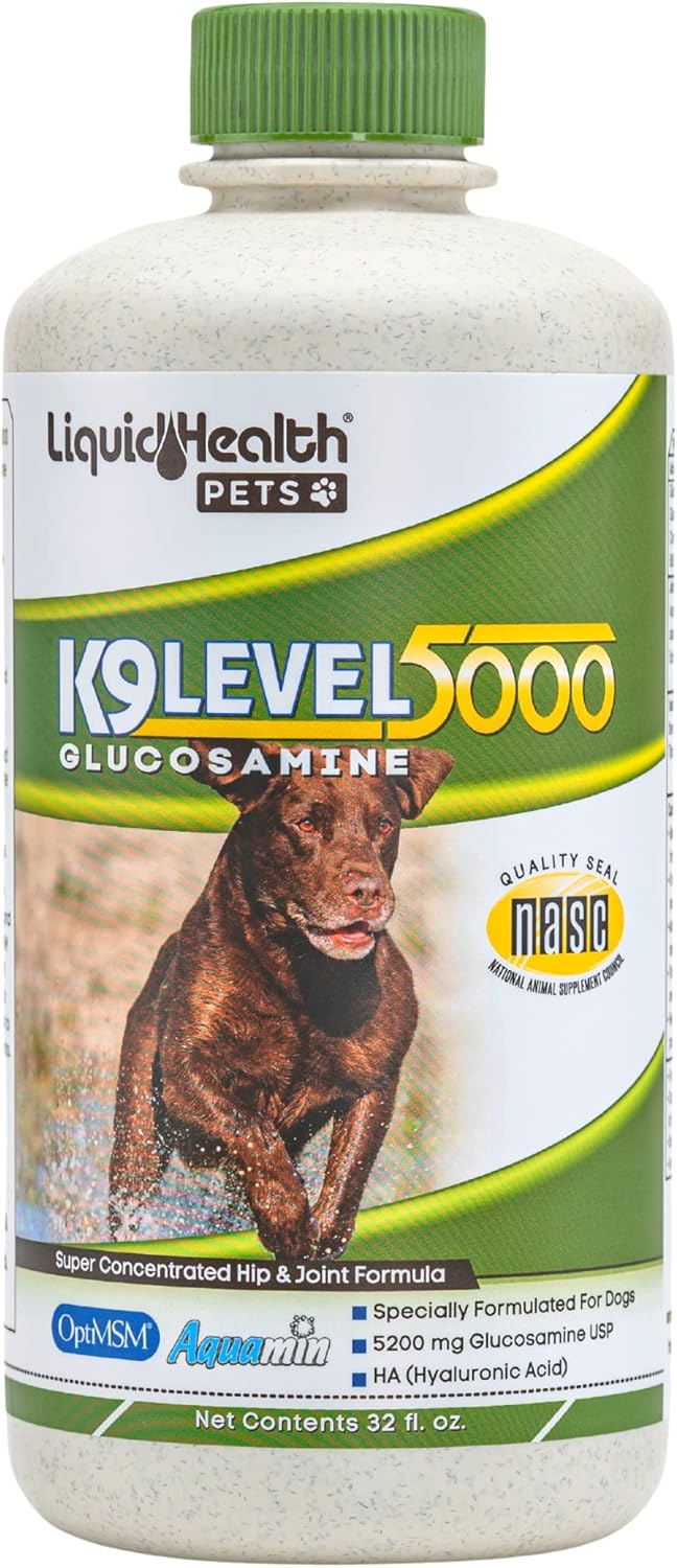 Glucosamina Líquida K9 para Perros - Salud Articular Nivel 5000