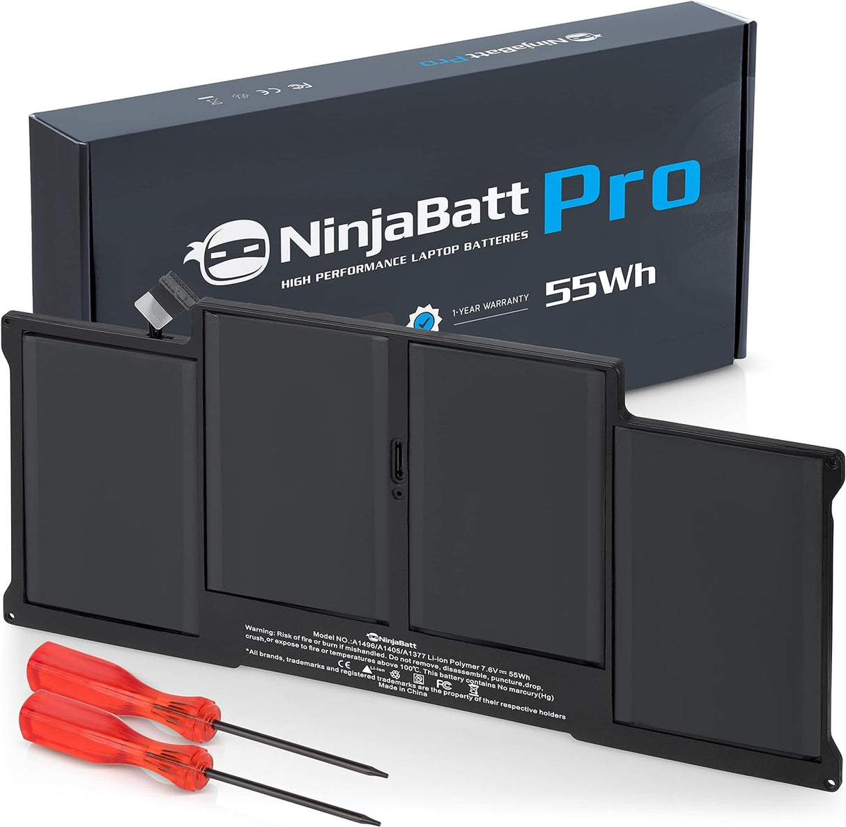 Batería A1496 para Apple MacBook Air A1496 NinjaBatt