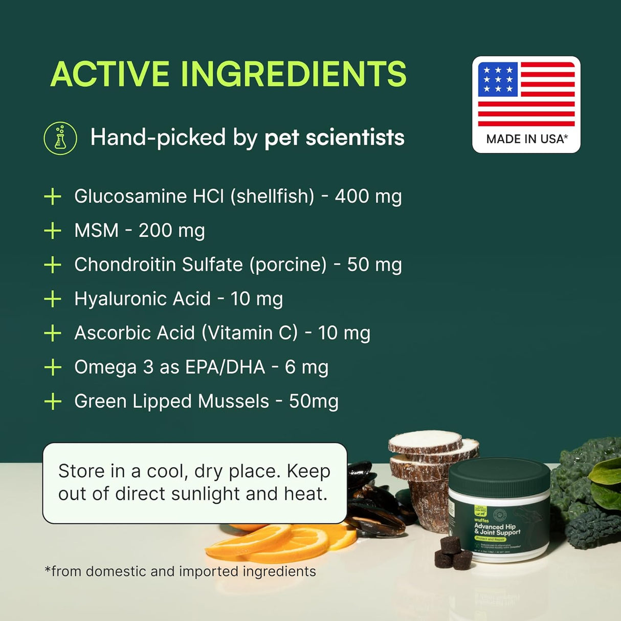 Suplemento Articular Wuffes para Perros Pequeños y Medianos