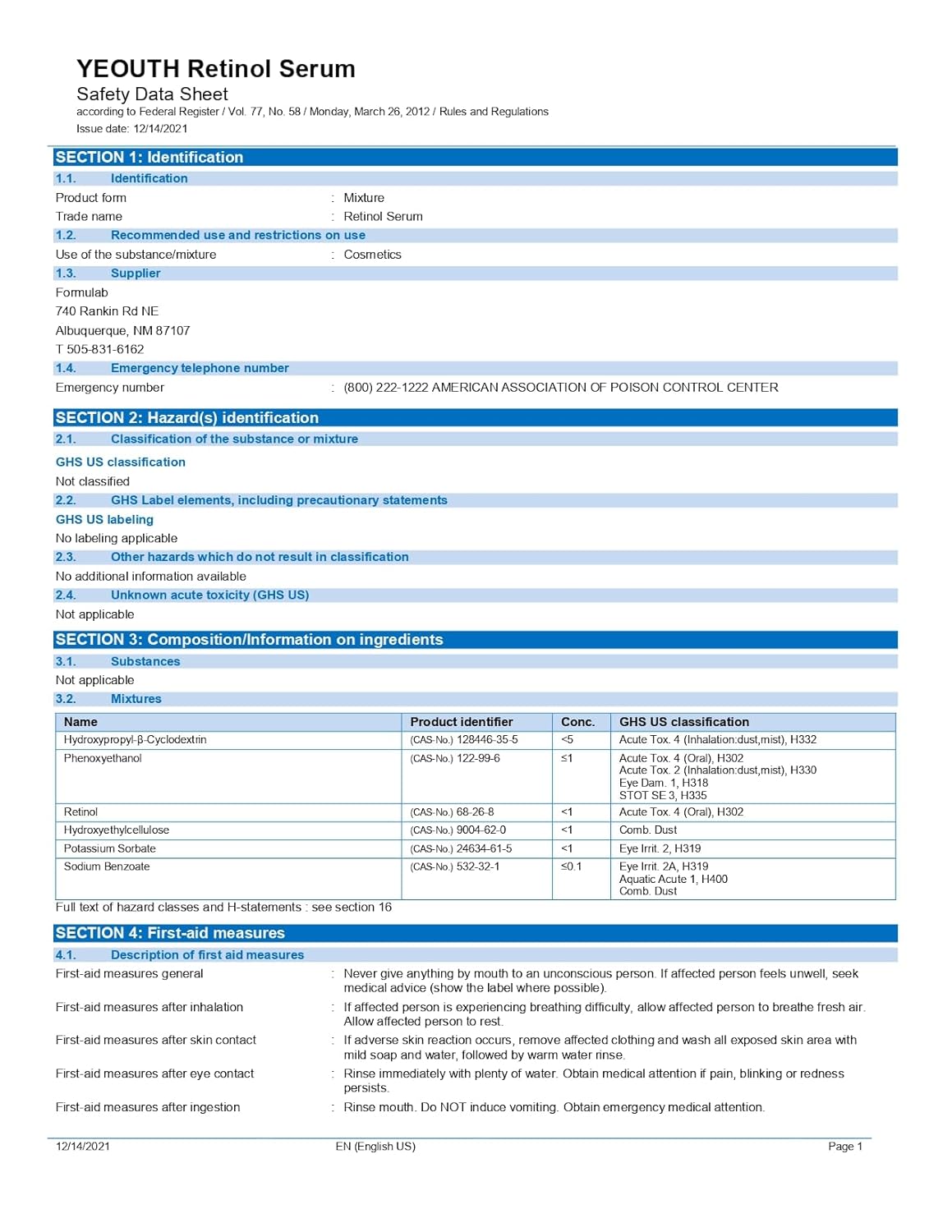 kit de cuidado facial con ácido hialurónico Yeouth