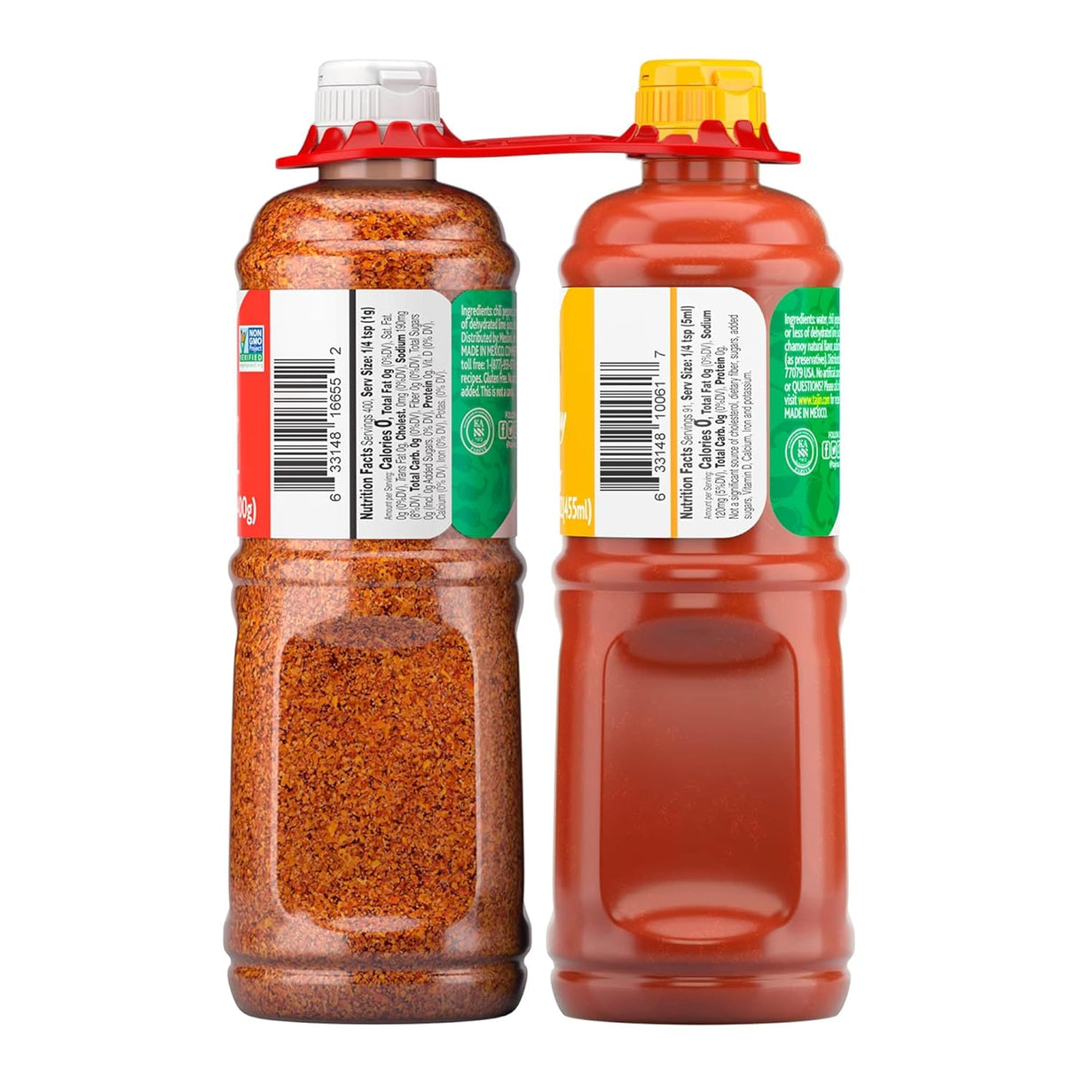 Condimento Tajín Clásico 14oz y Salsa Fruity Chamoy 15.38oz