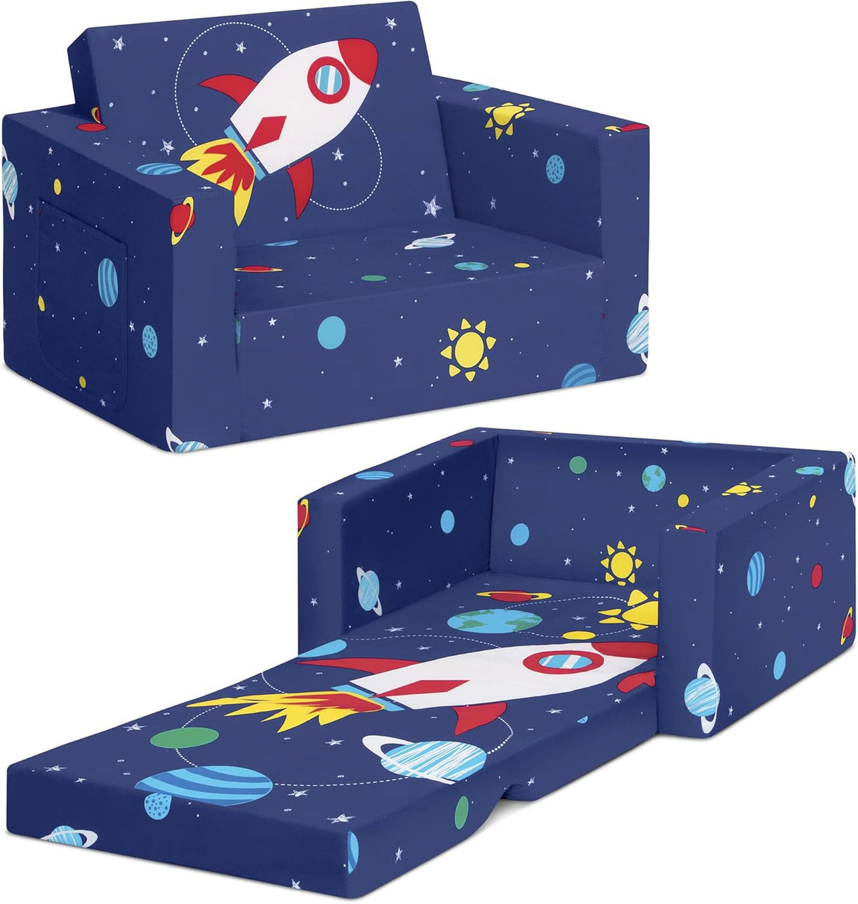 Silla transformable en cama cómoda para niños Delta Children