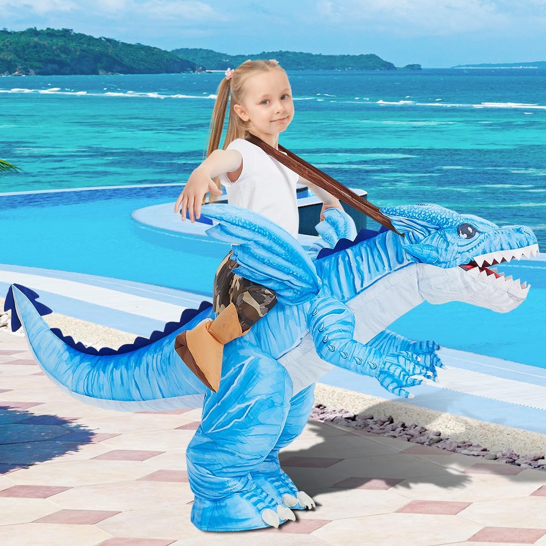 Disfraz Inflable Dinosaurio GOOSH para Niños Fiesta Halloween