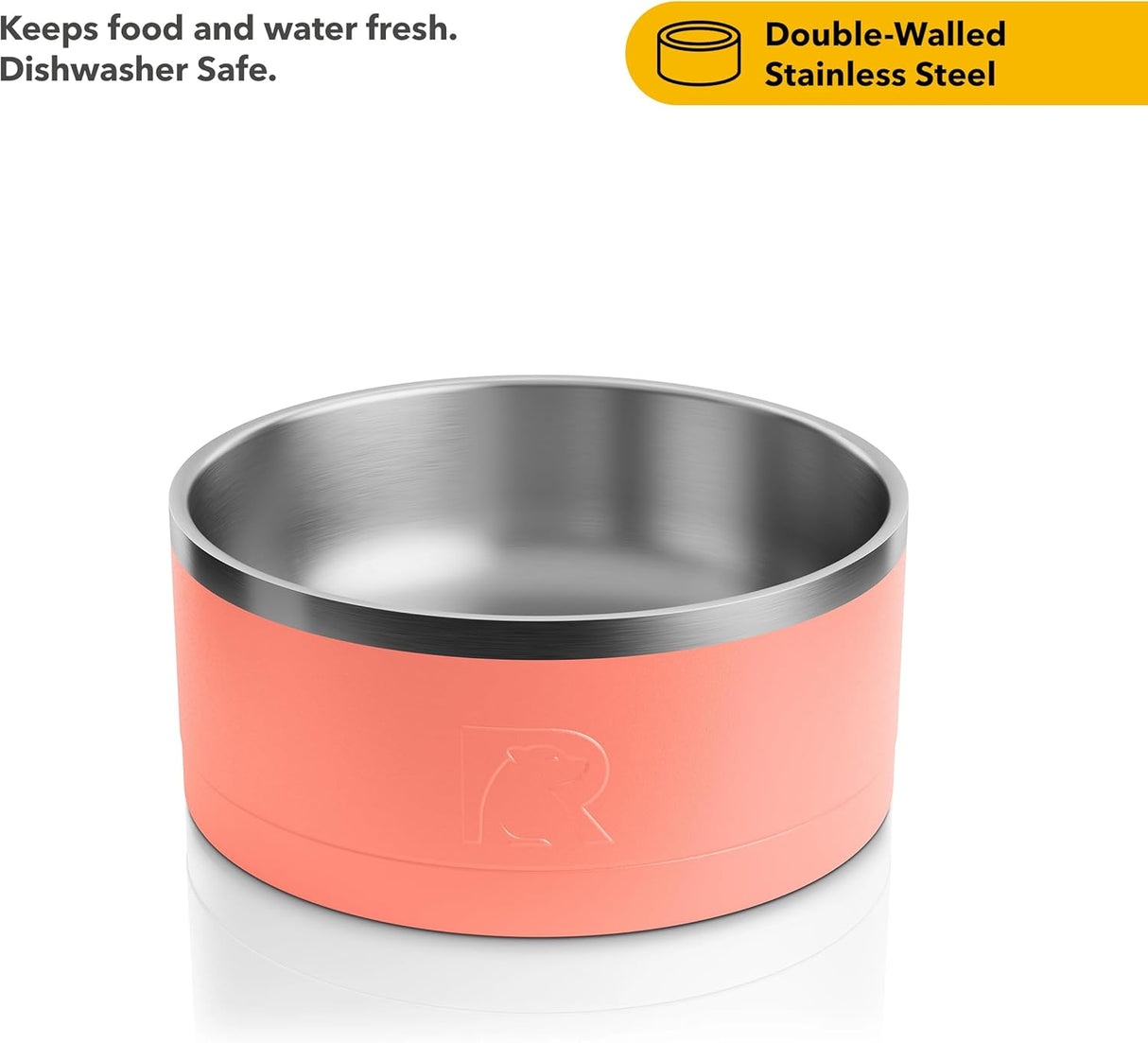 Cuenco 3 en 1 para Perros RTIC, Acero Inoxidable, Grande