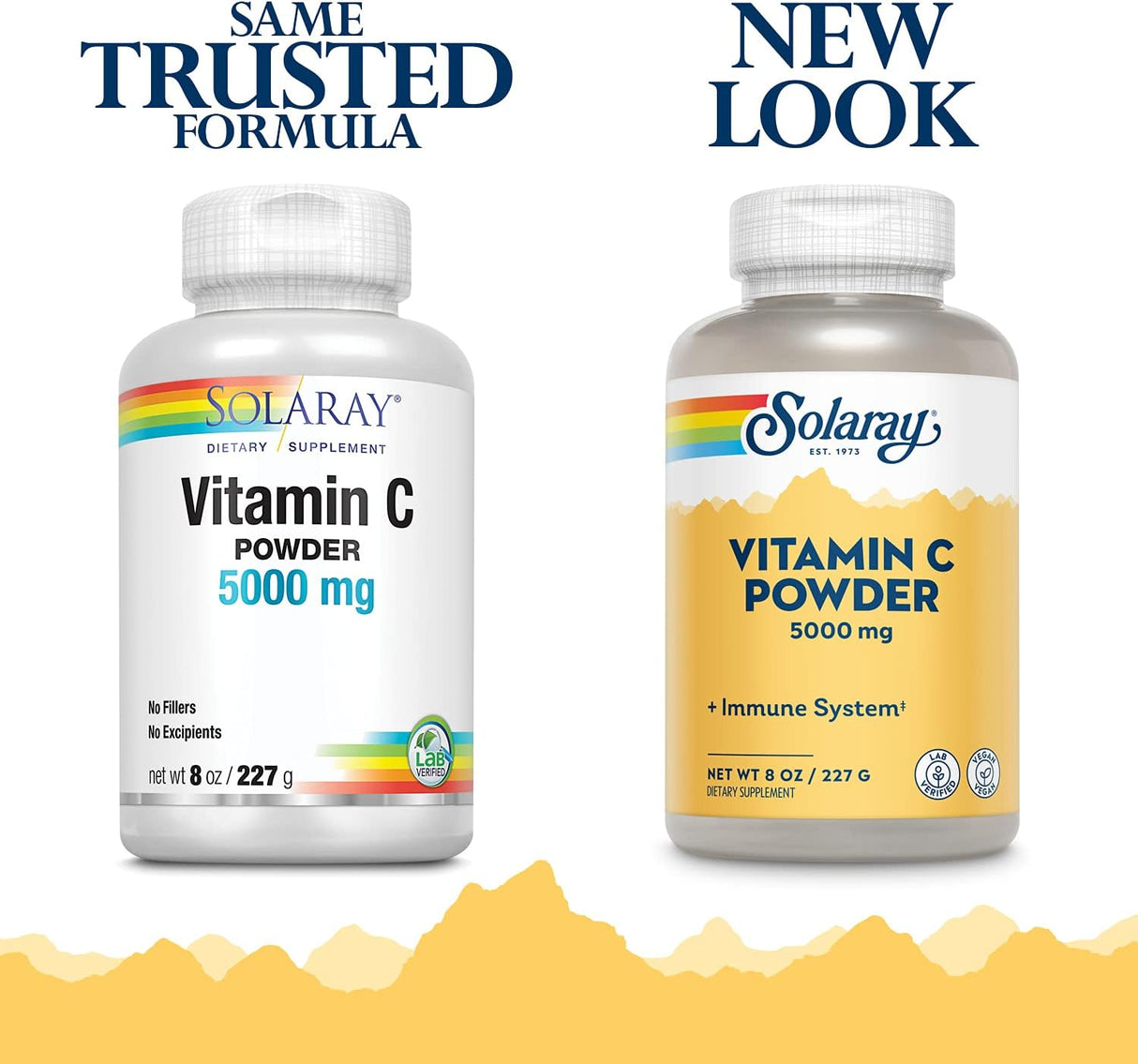 SOLARAY Polvo cristalino de vitamina C de 8 oz en polvo