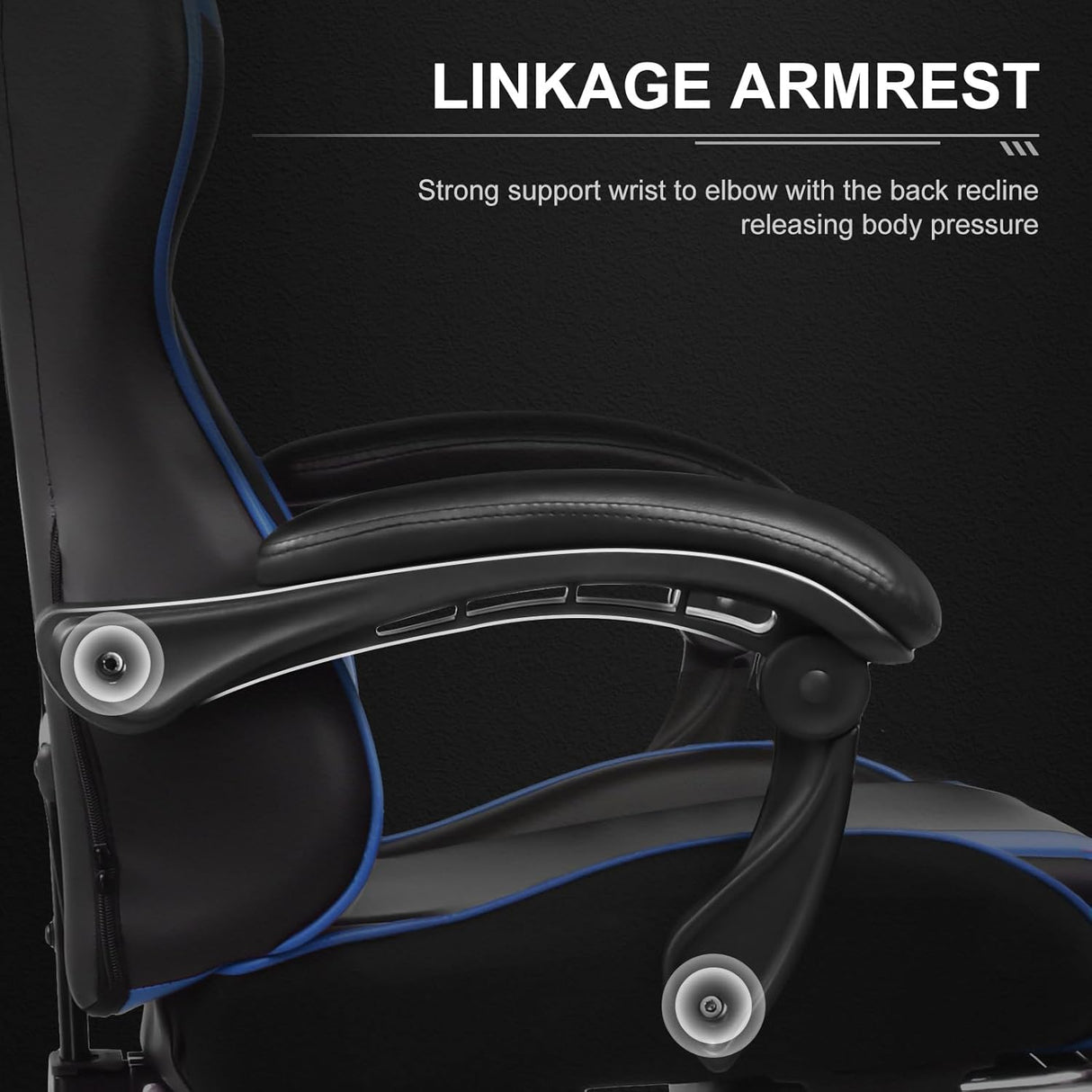 Silla Gamer con asiento giratorio XU-801-BLUE GTPLAYER