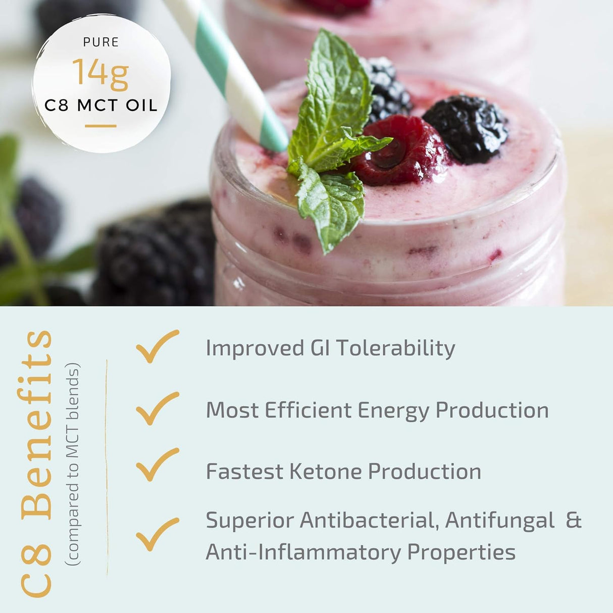 Suplementos_ Grasa saludable Ácido caprílico C8 MCT 100%