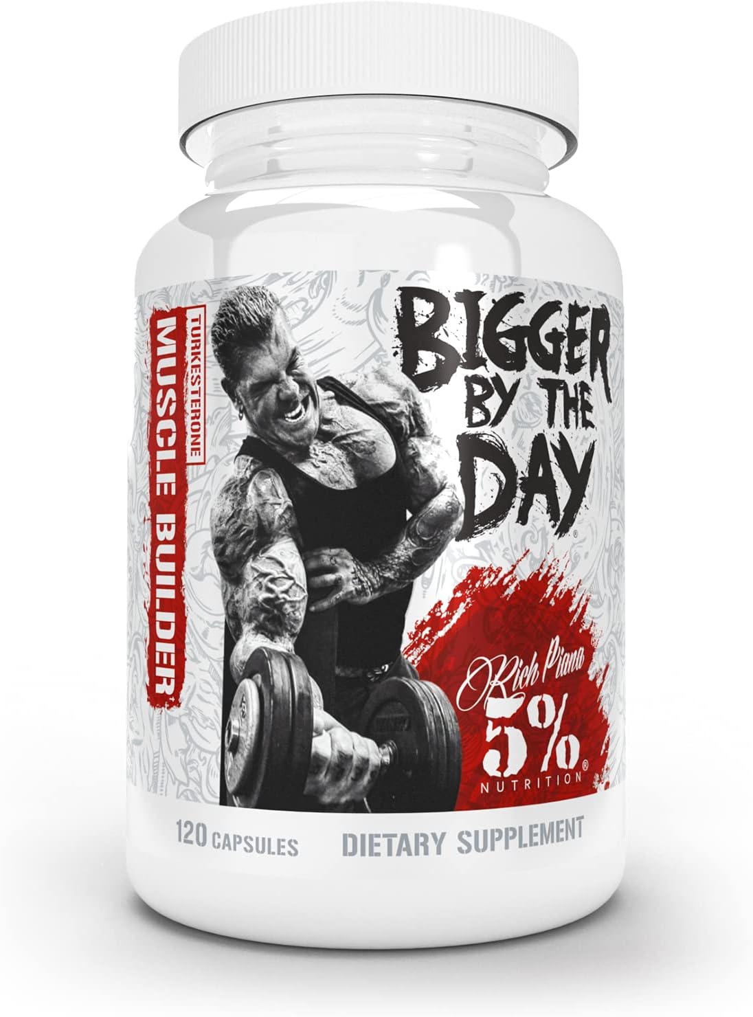 5% Nutrition BiggerByTheDay - Anabólico, 120 Cápsulas