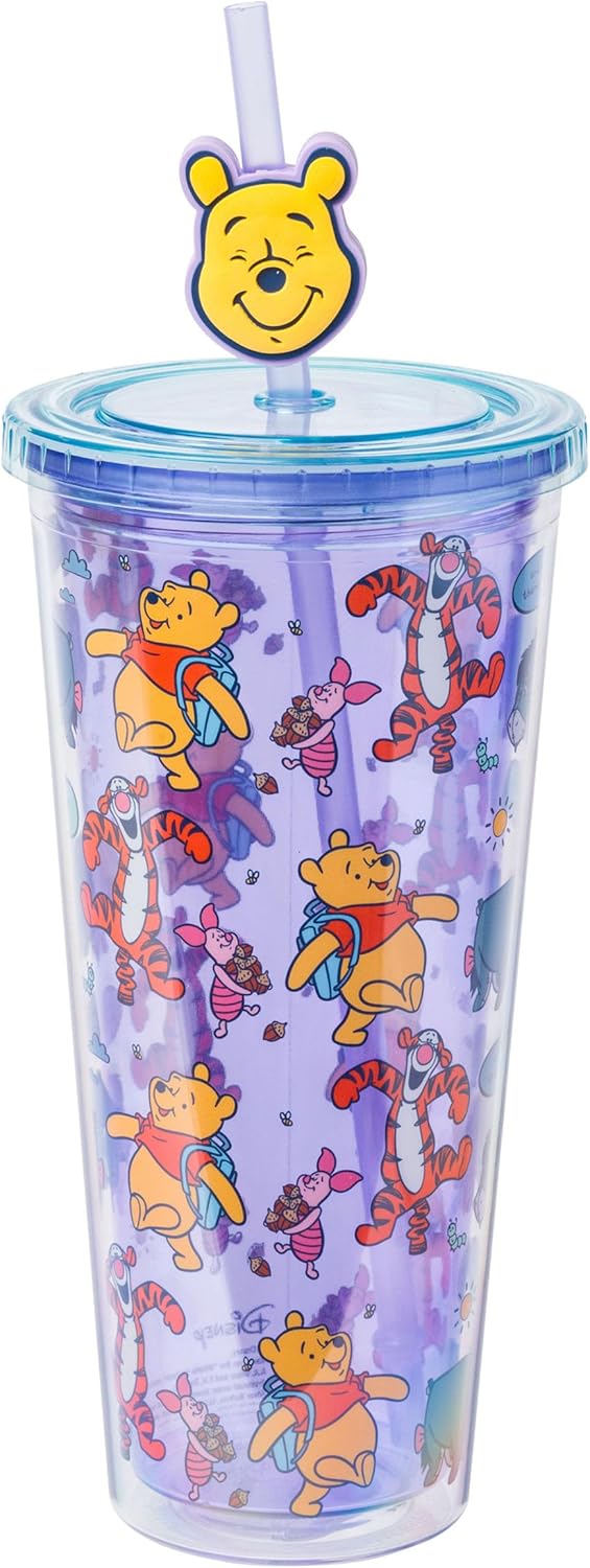 Vaso Frío de Plástico Winnie the Pooh, Silver Buffalo, 24 oz.