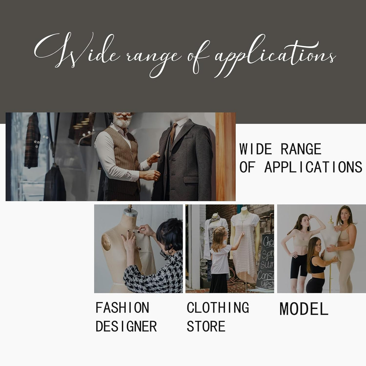 Maniquí ajustable para costura, tamaño 6-14, 13 diales, 42.5-60