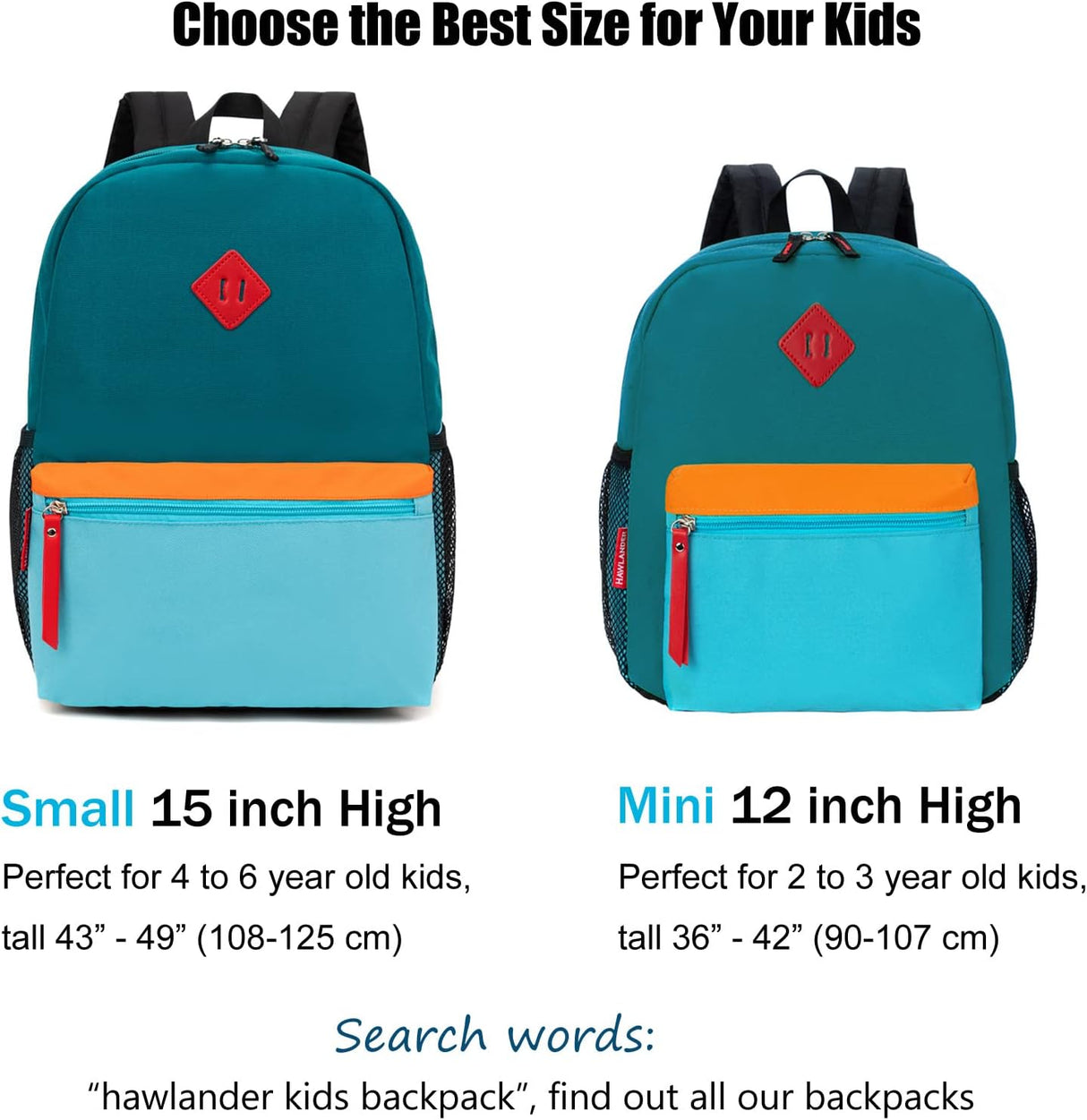 Morral o Mochila escolar para niños azul HawLander