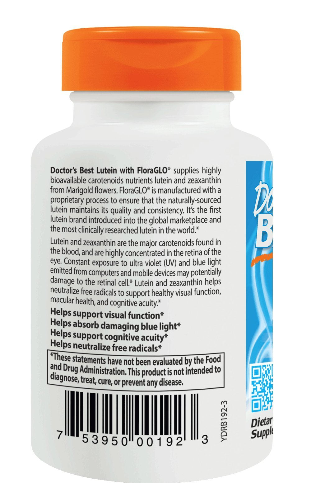Doctor's Best Lutein with FloraGLO, Gluten Free