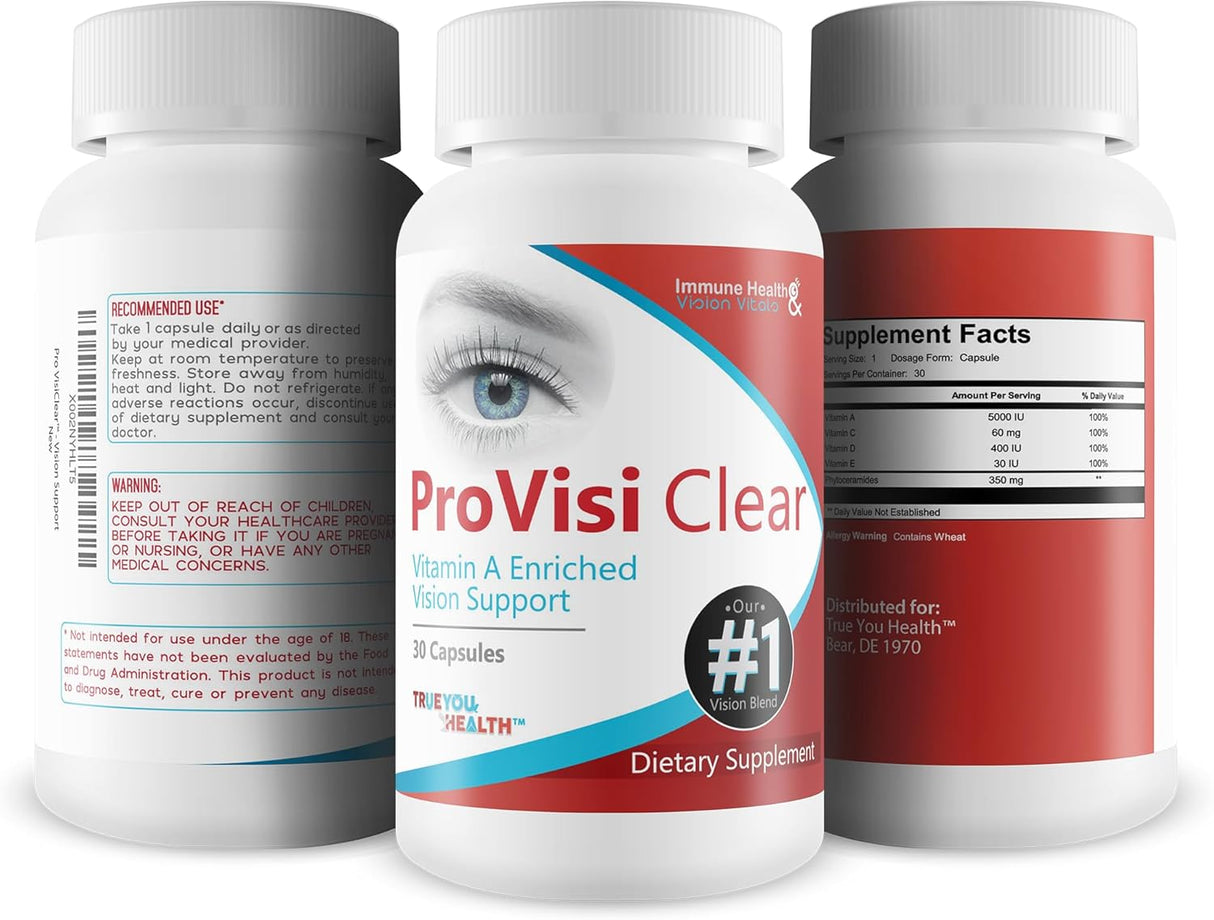 Suplementos Pro VisiClear For Eyes con vitamina A