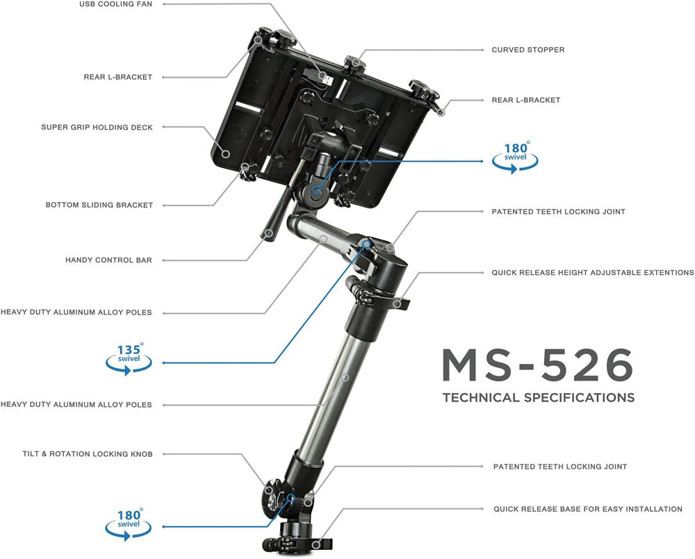 Soporte para tablet portátil de automóvi compatible con iPad