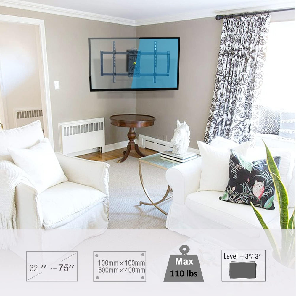 Soporte de TV FORGING MOUNT para 32-75, 33 Extensión, VESA 600x400