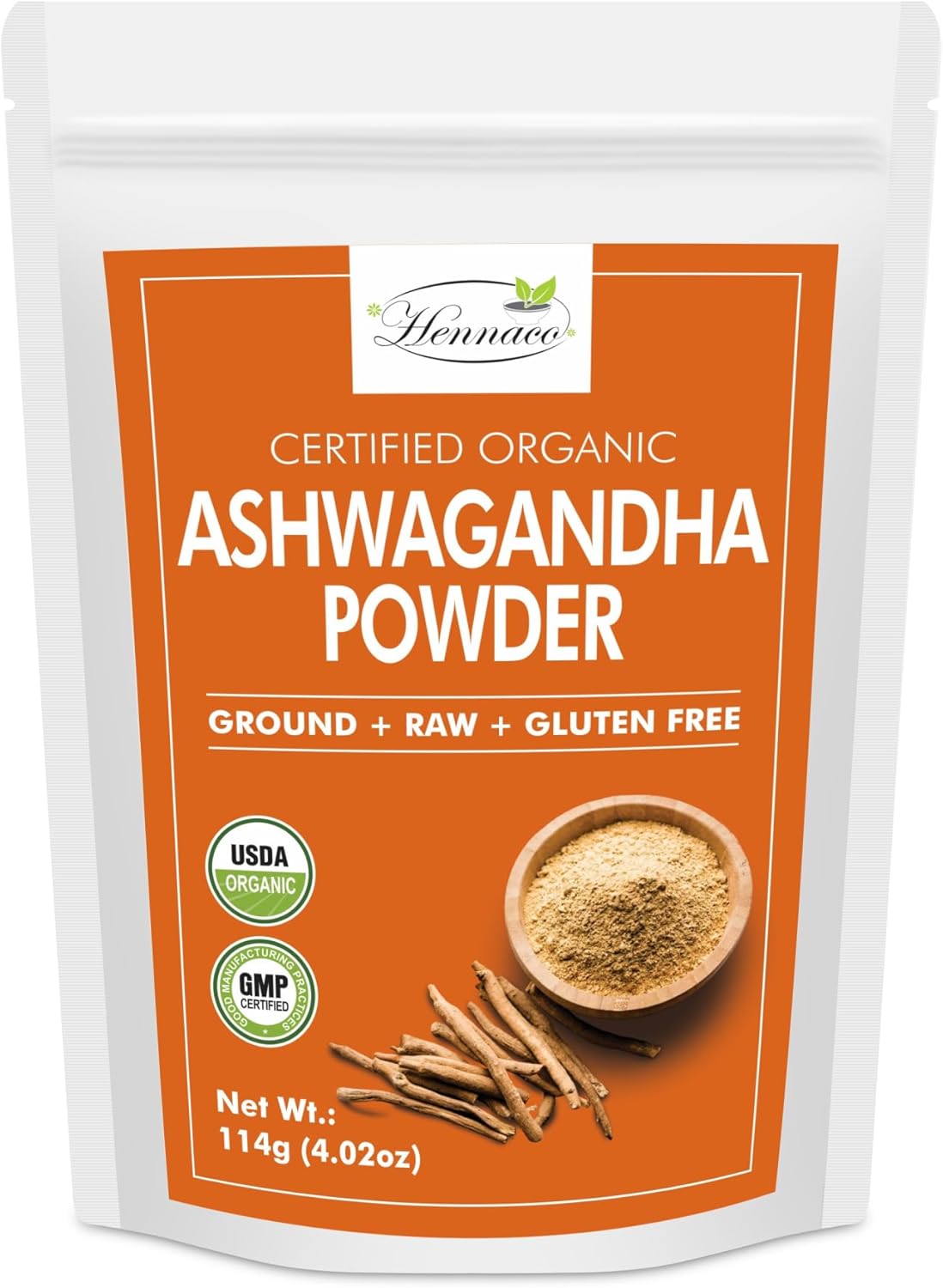 Polvo de Ashwagandha Orgánico 114g | Natural y Puro