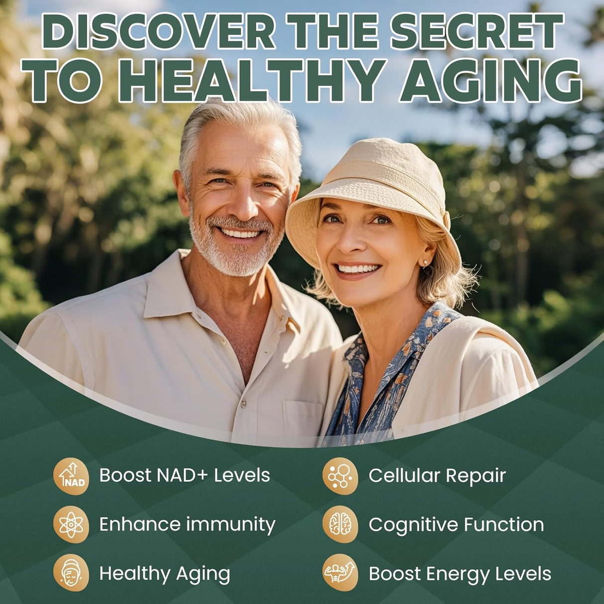Suplemento Liposomal NAD+ 1200mg, Energía y Antienvejecimiento