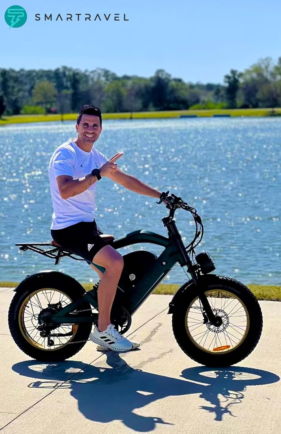 Bicicleta Eléctrica para Adultos, 1200W, 60 millas, 20 Fat Tire