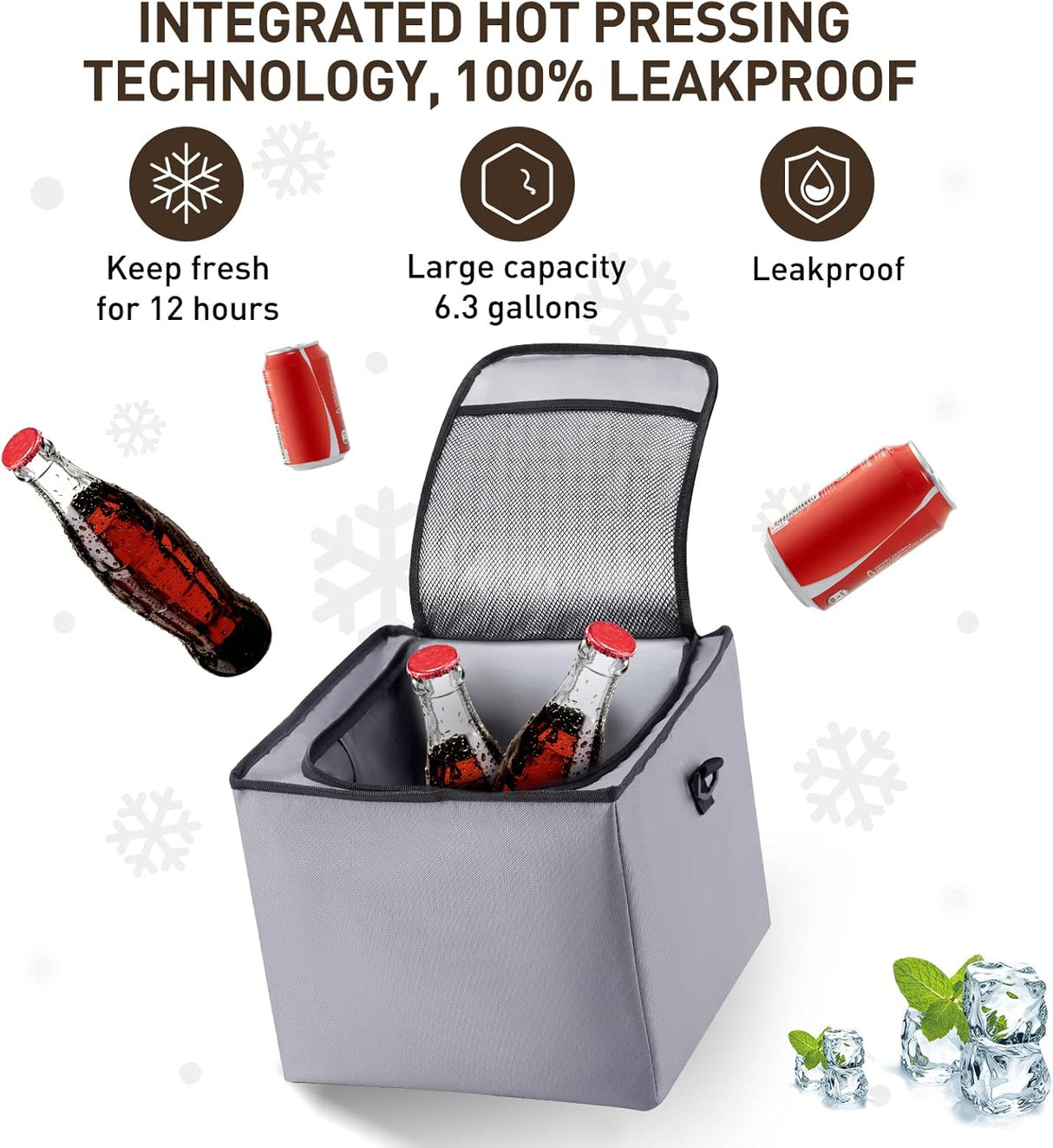 Organizador de maletero HIRALIY 4 en 1, colapsable y aislante