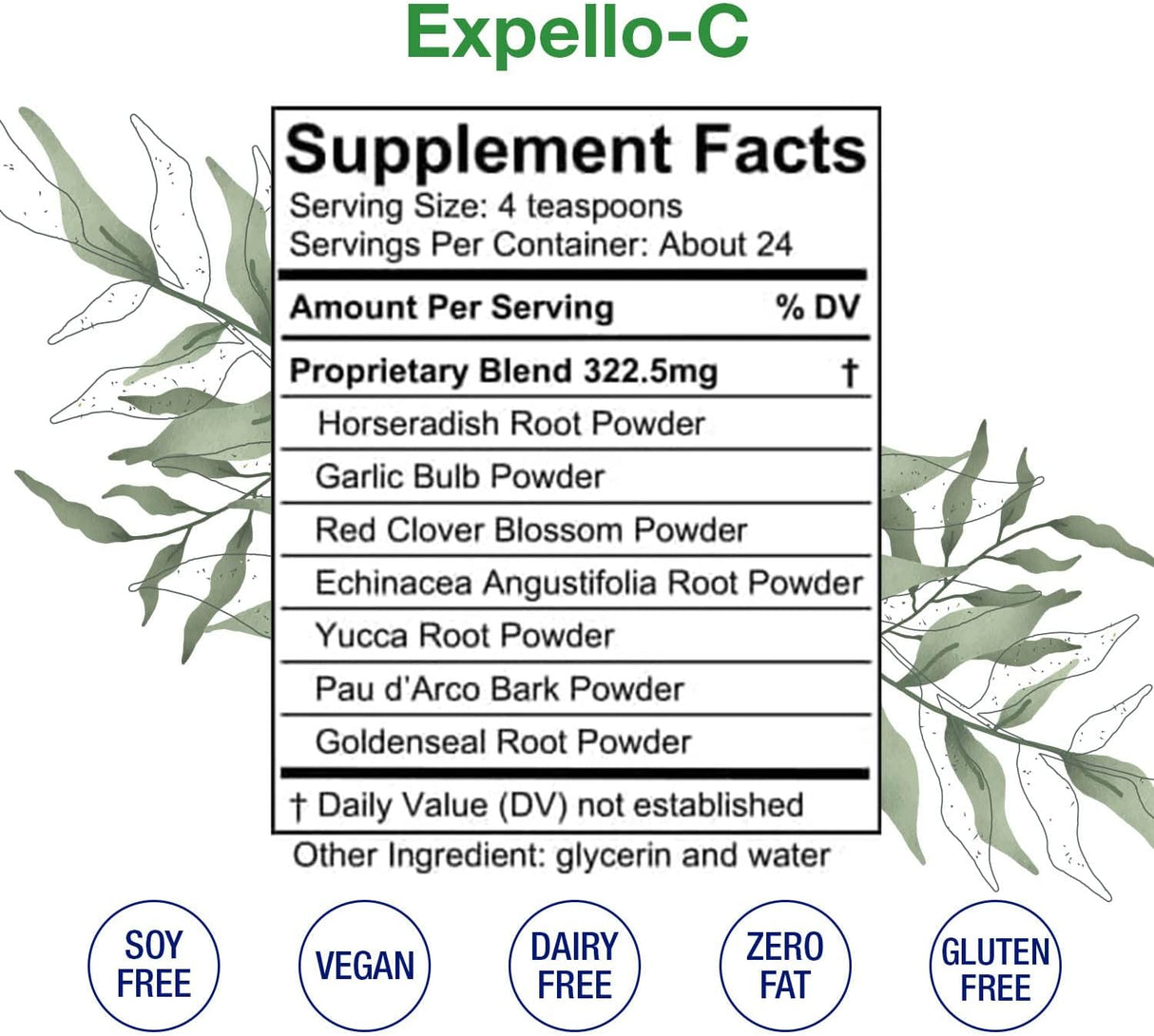 Suplemento de equinácea sello de oro y trébol rojo HoneyCombs