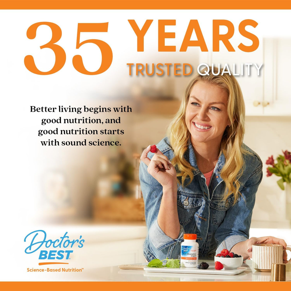 Vitamina C con Q-C Doctor's Best 1000mg Vegana, Sin Gluten (120)