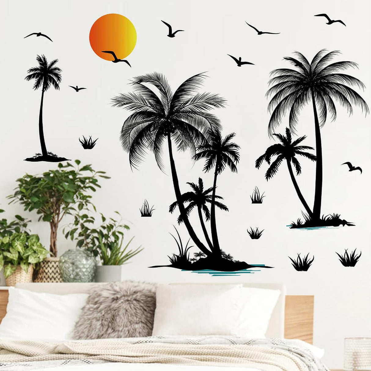 Vinilos Decorativos de Palmera Tropical - Murales para Paredes