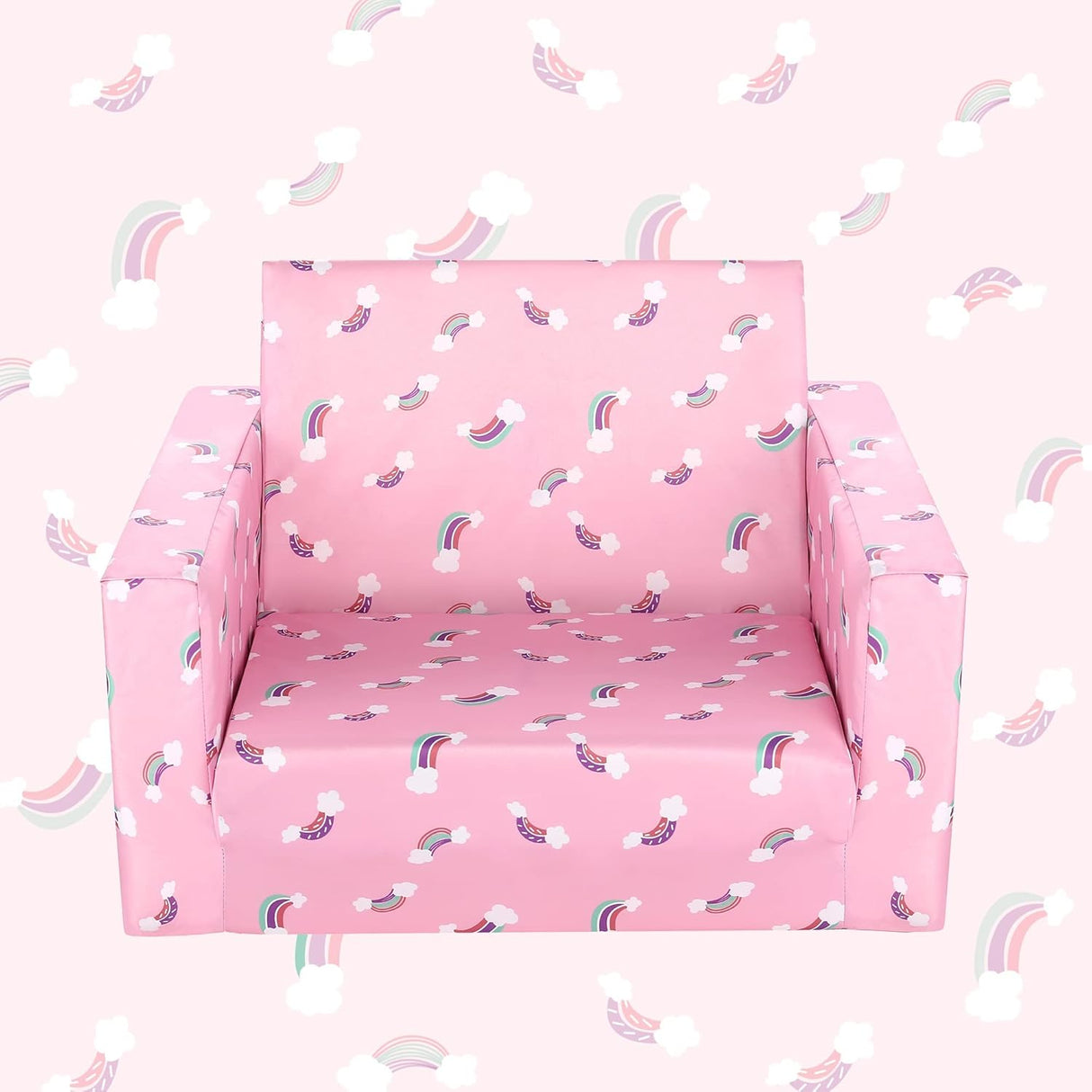 Silla cama tapizada para niños y bebés, Rosa MallBest