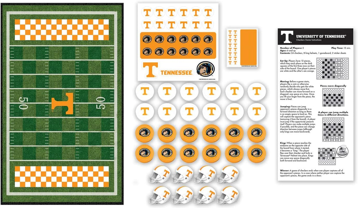 Juego de Damas NCAA Tennessee - MasterPieces - Licencia Oficial