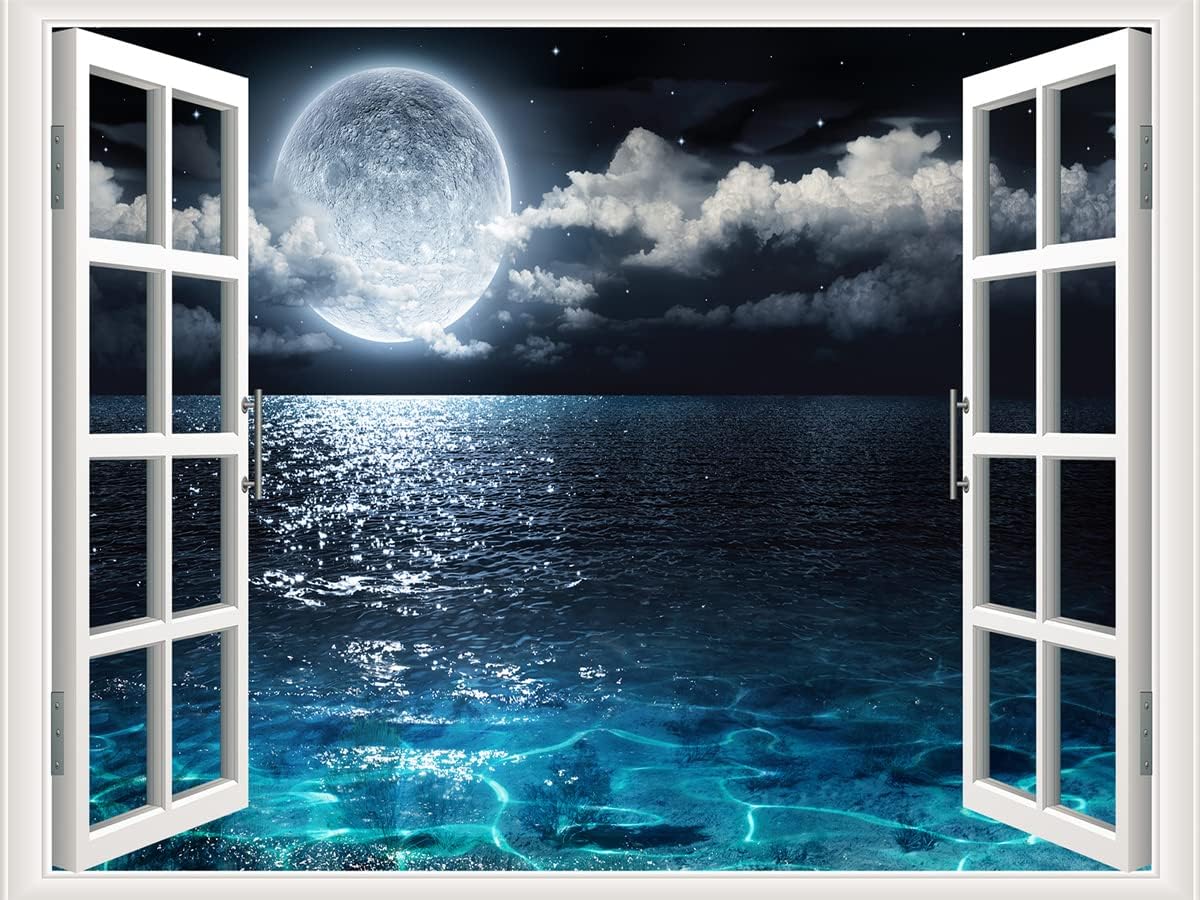 THNWSY Adhesivo autoadhesivo para pared 17.3 x 27.6 in playa