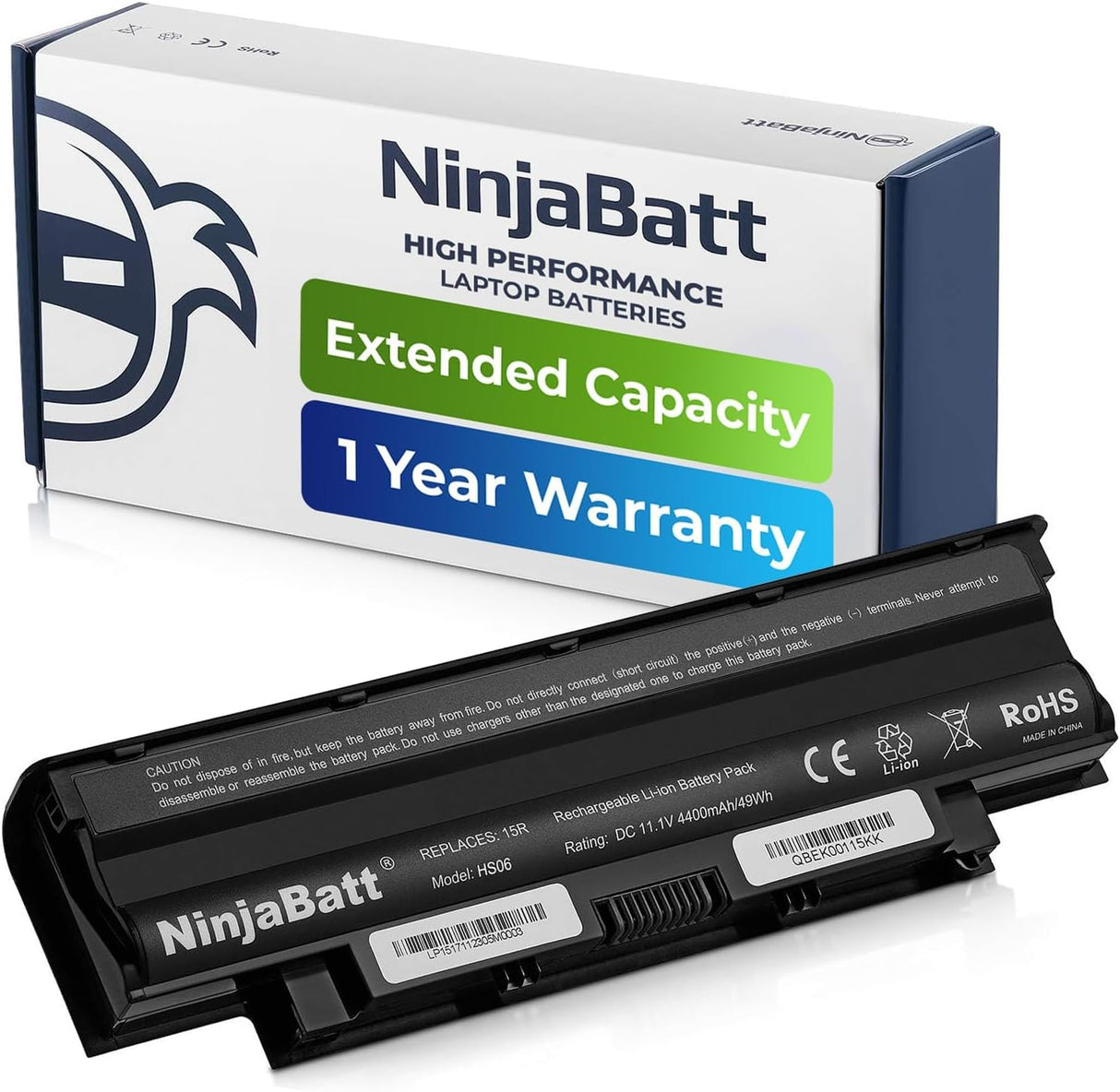 Batería para Dell J1KND de alto rendimiento HS06 NinjaBatt