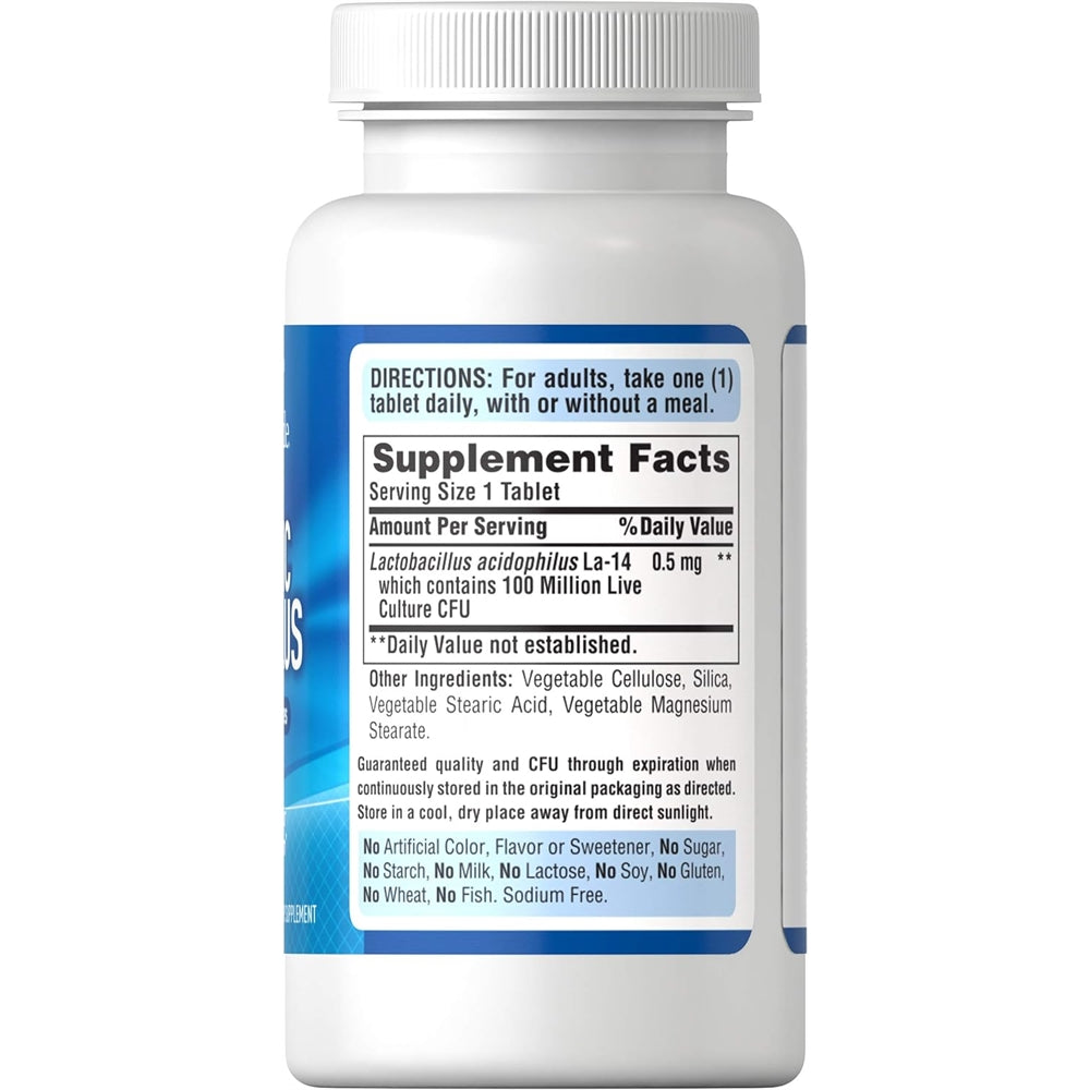 Suplementos Probiotic Acidophilus 100 unidades