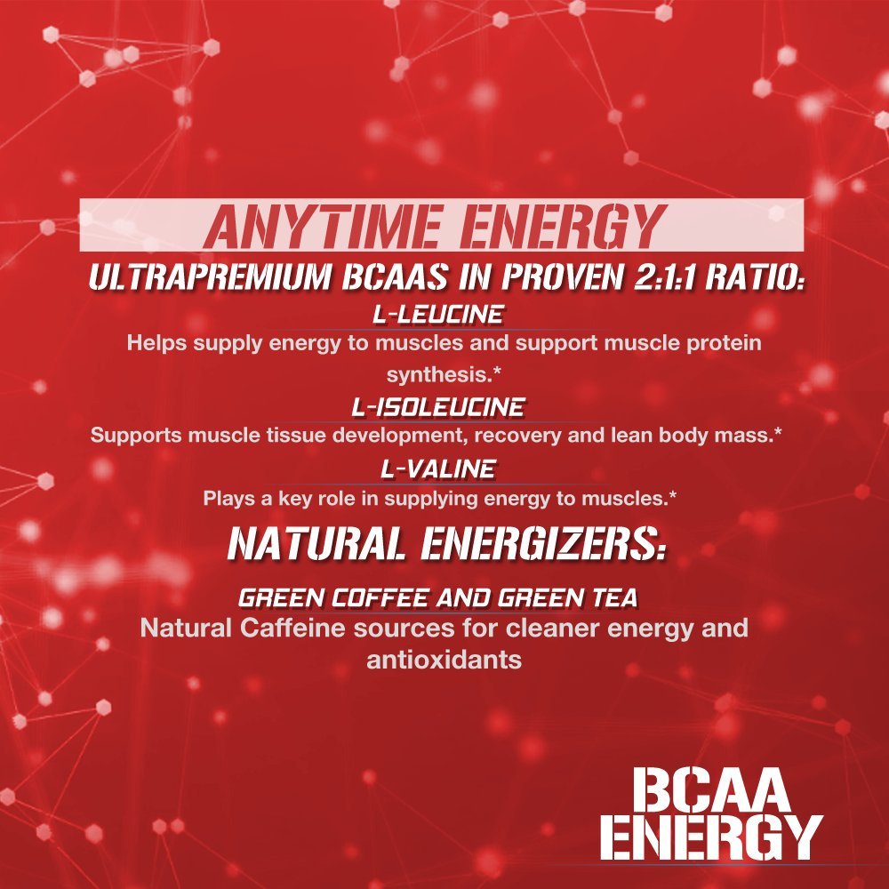 Evlution Nutrition BCAA Energy Suplemento de aminoácidos