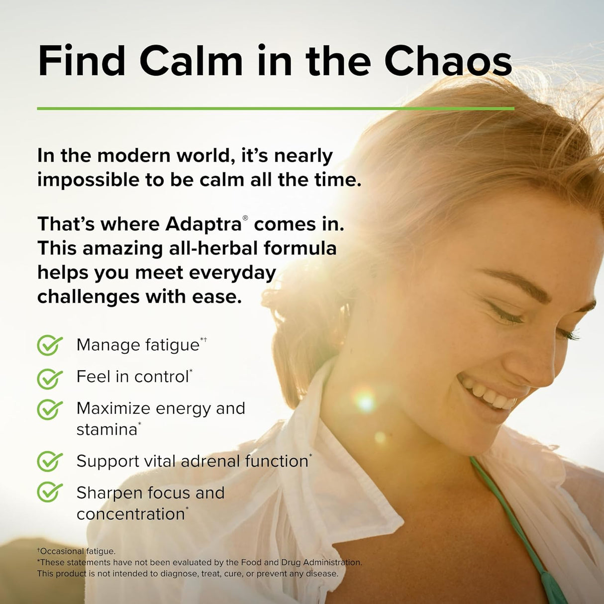 Suplemento Adaptra de Terry Naturall Ashwagandha y Rhodiola