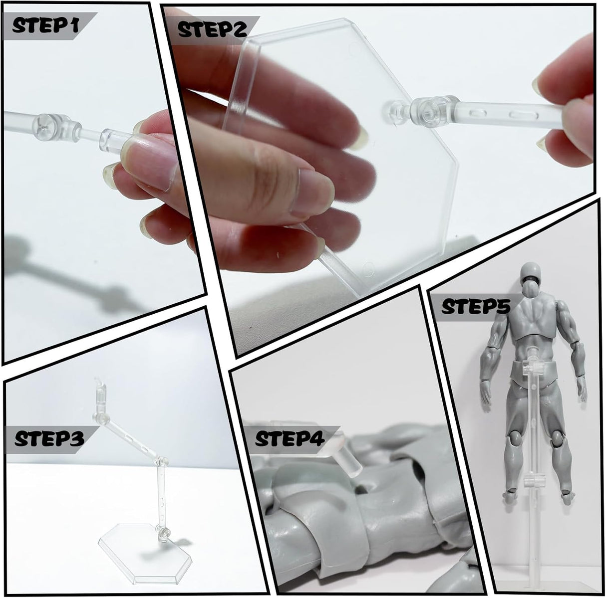 Maniquí de Dibujo AXITWXIT, Figura para Artistas, Set Masculino+Femenino