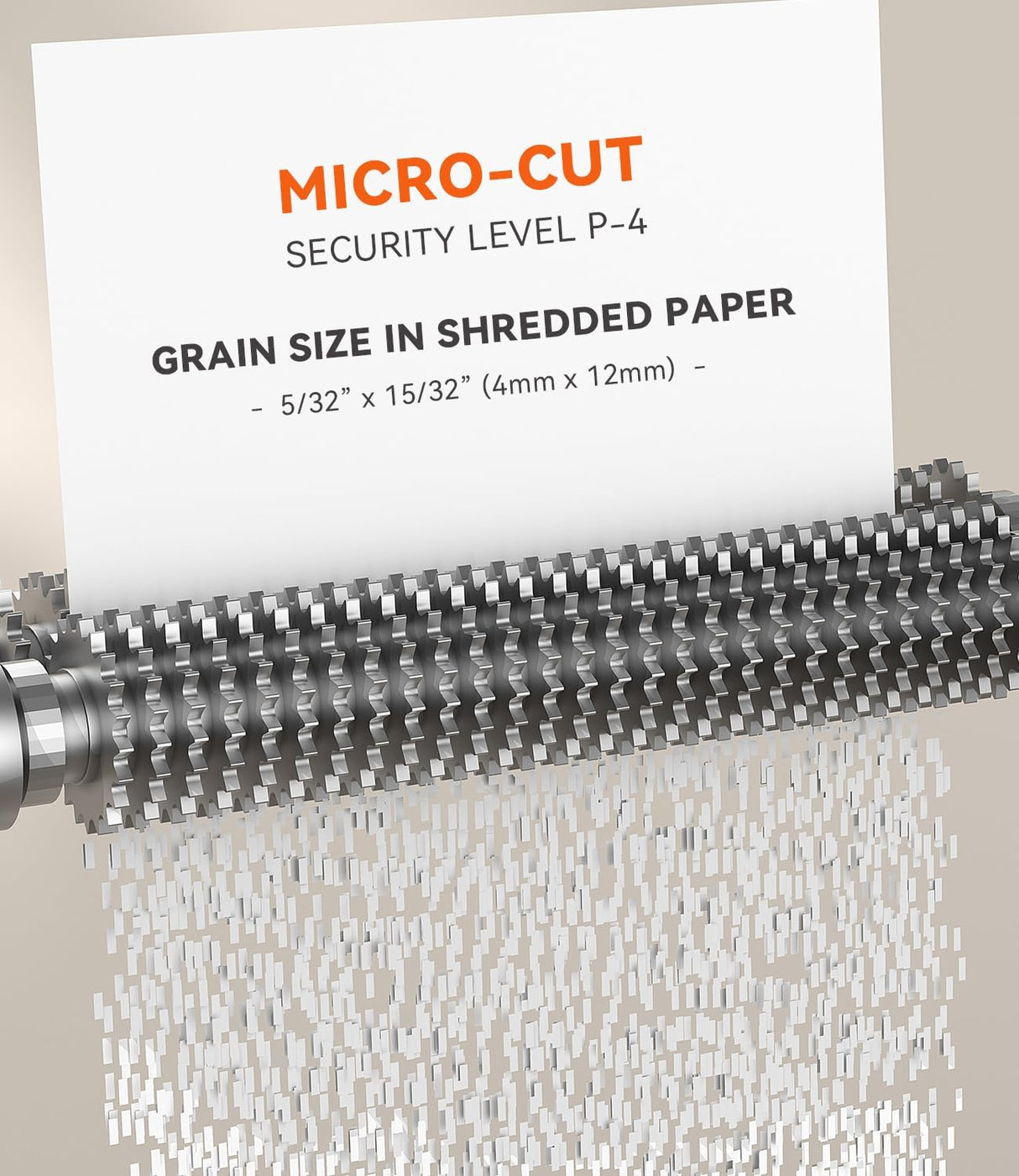 Destructora de Papel Alta Seguridad Micro-Corte P-4/12 Hojas