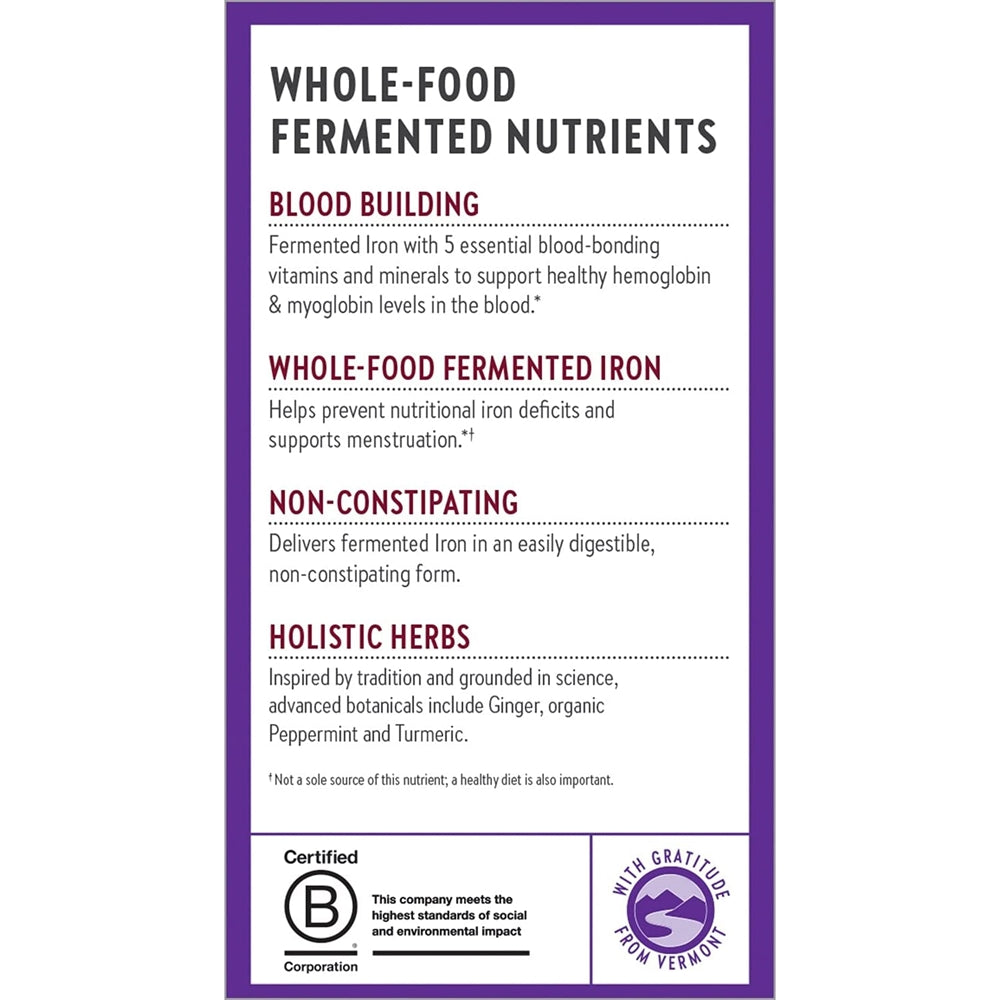 Suplementos Alimenticios de hierro fermentado