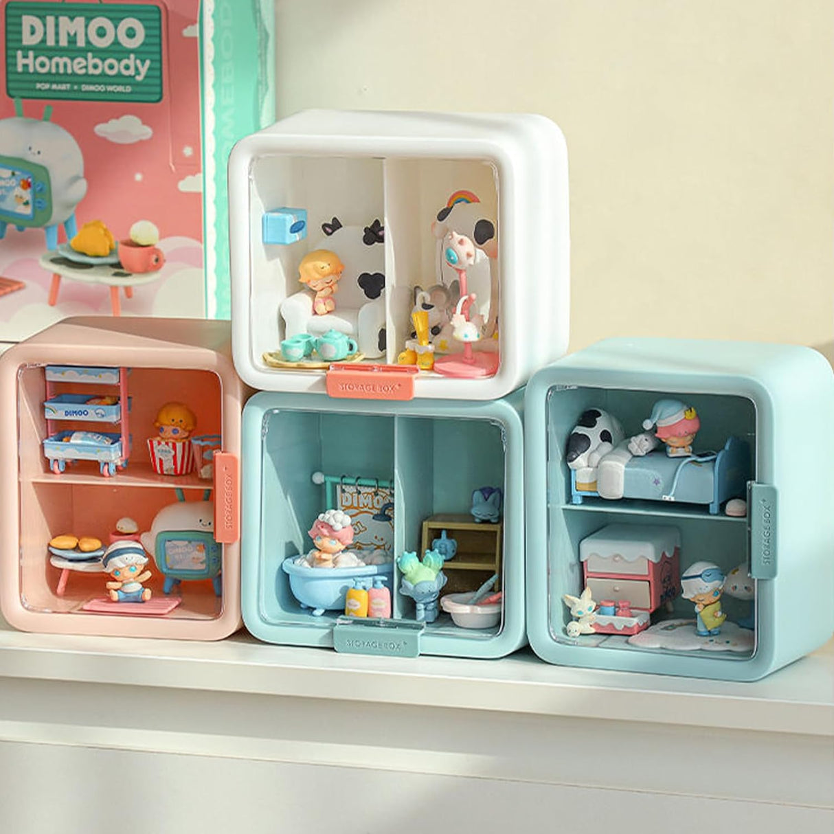 Caja de Exhibición con Luz y Puerta para Figuras y Coleccionables