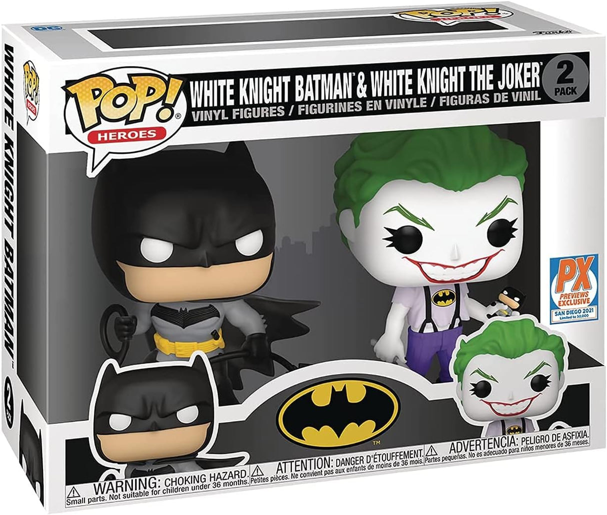 Figura Pop! DC Heroes: Batman & Joker 2-Pack Exclusivo SDCC 2021