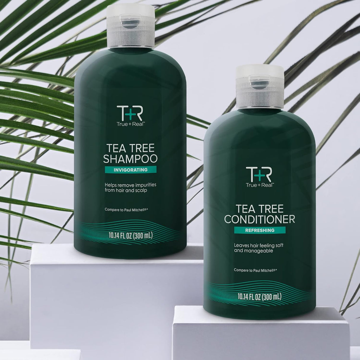 Champú de árbol de té cuidado vigorizante True+Real