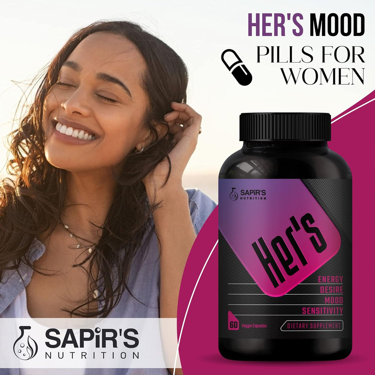 Potenciador de libido femenino para mujeres Sapir's Nutrition