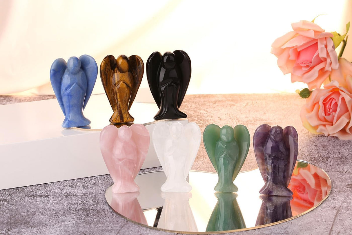 QINJIEJIE Cristales de ojo de tigre de 3 pulgadas