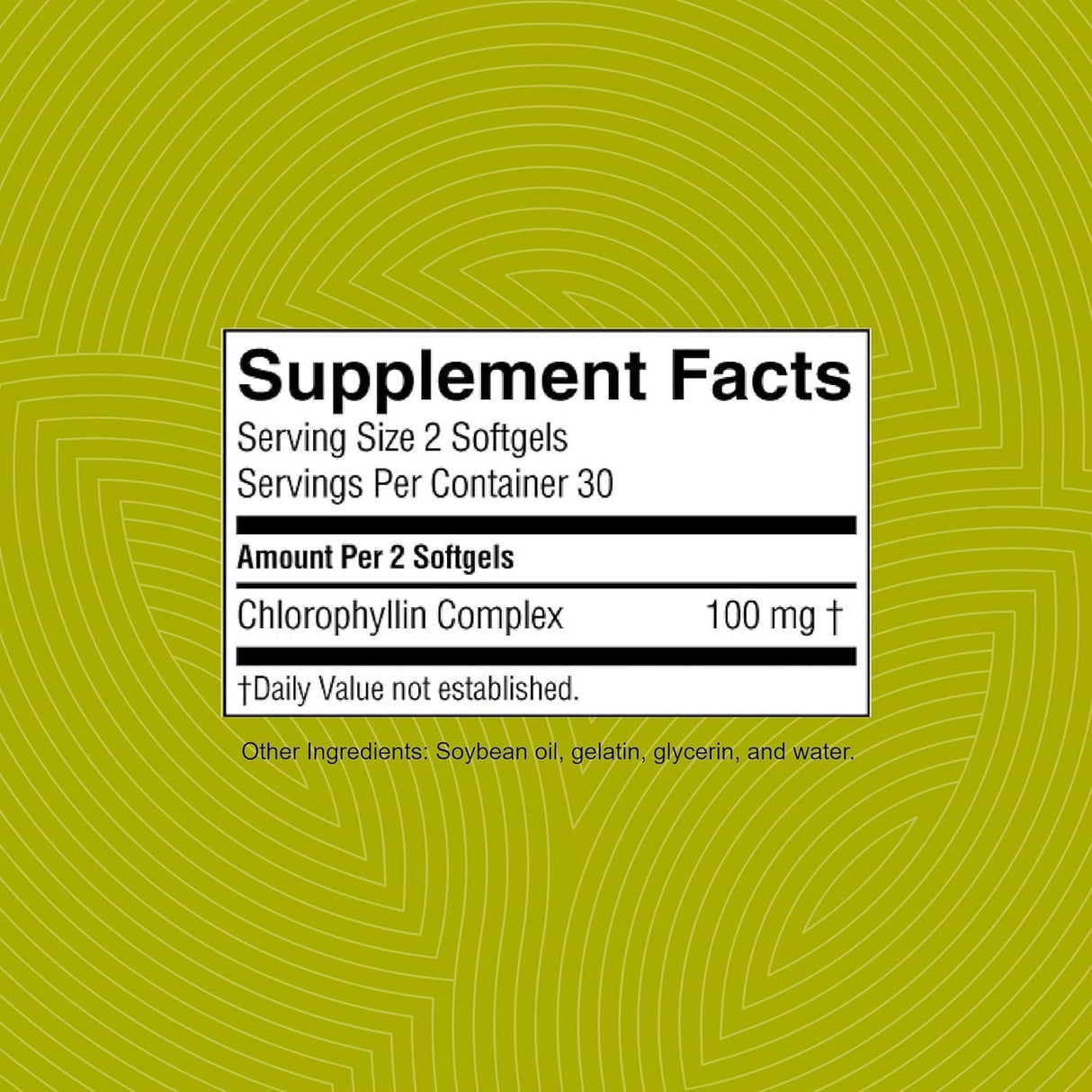 Cápsulas blandas de clorofila - 60 unidades