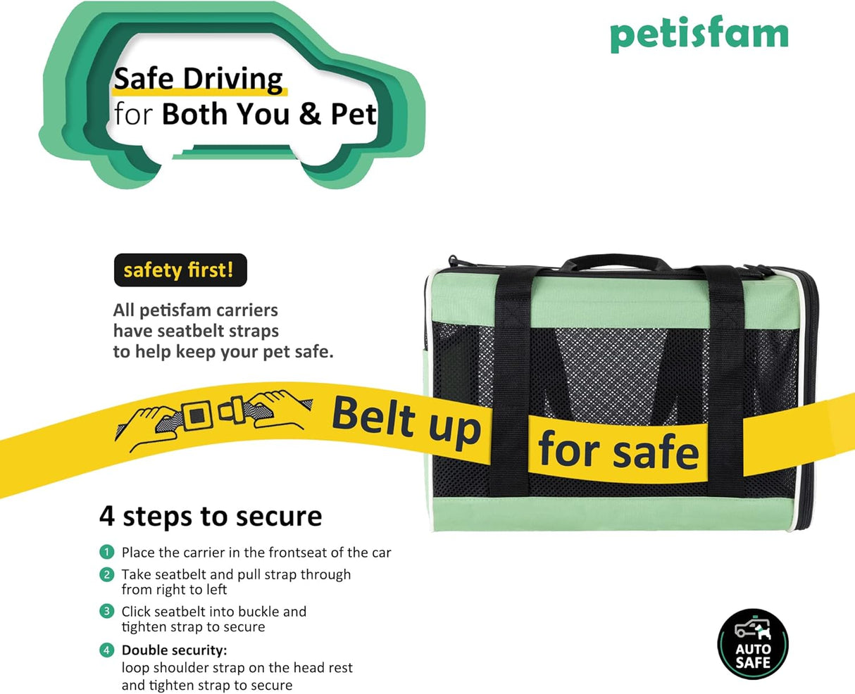 Transportadora Petisfam para Gatos y Perros Pequeños, Cómoda