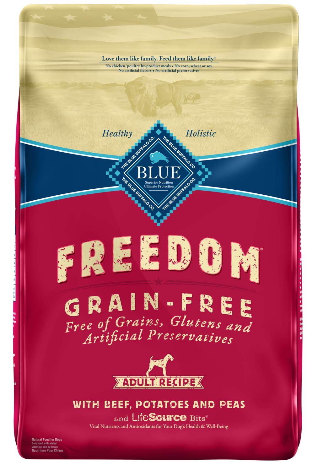 Comida seca para perros Receta de carne de res 11 lb